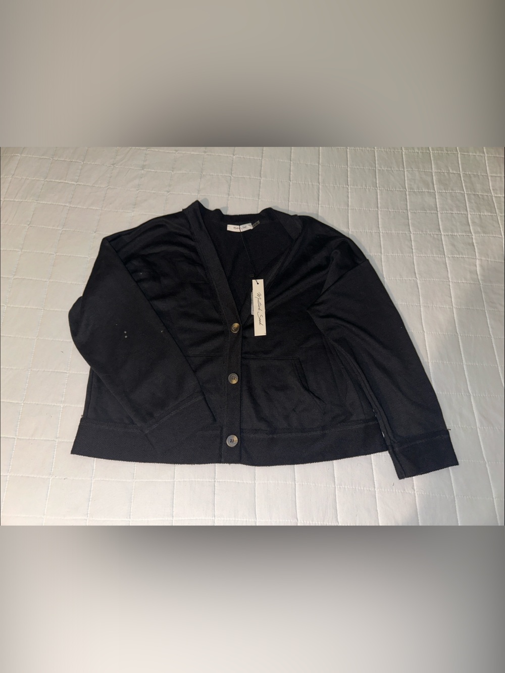 Madewell Black Button Cardigan
